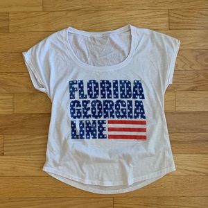 Florida Georgia Line American Flag T-shirt